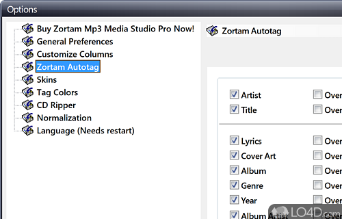 Zortam Mp3 Media Studio screenshot
