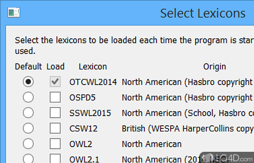 Supports multiple lexicons and helps users define words, create quizzes, generate anagrams or increase their Scrabble scores - Screenshot of Zyzzyva