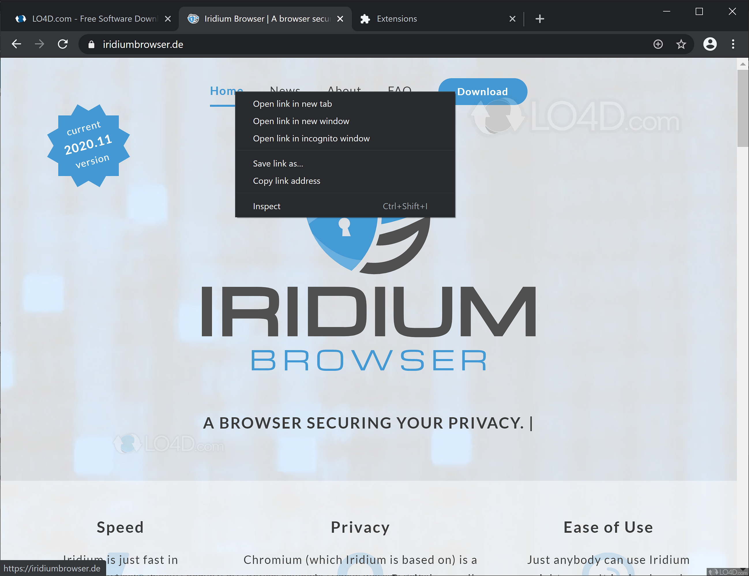 Iridium browser 2023.09.116 instal the new for windows