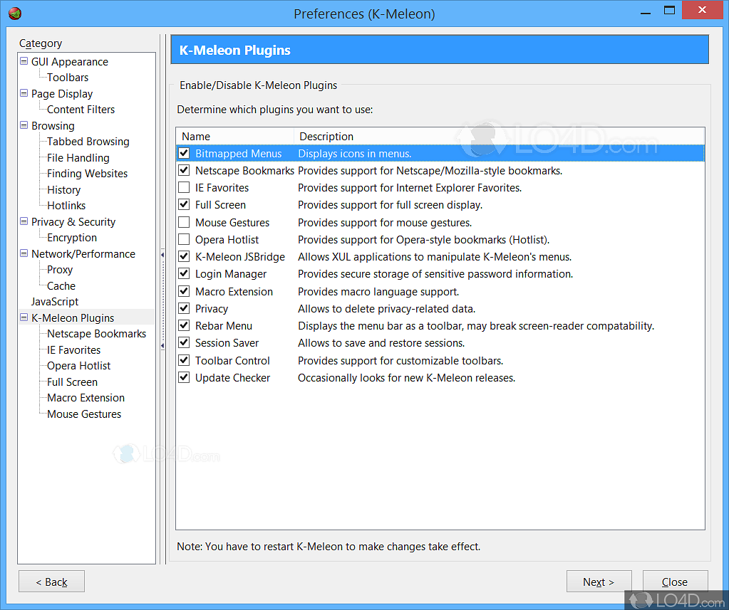 K-Meleon 76.5.0 (2023.11.25) for windows instal free