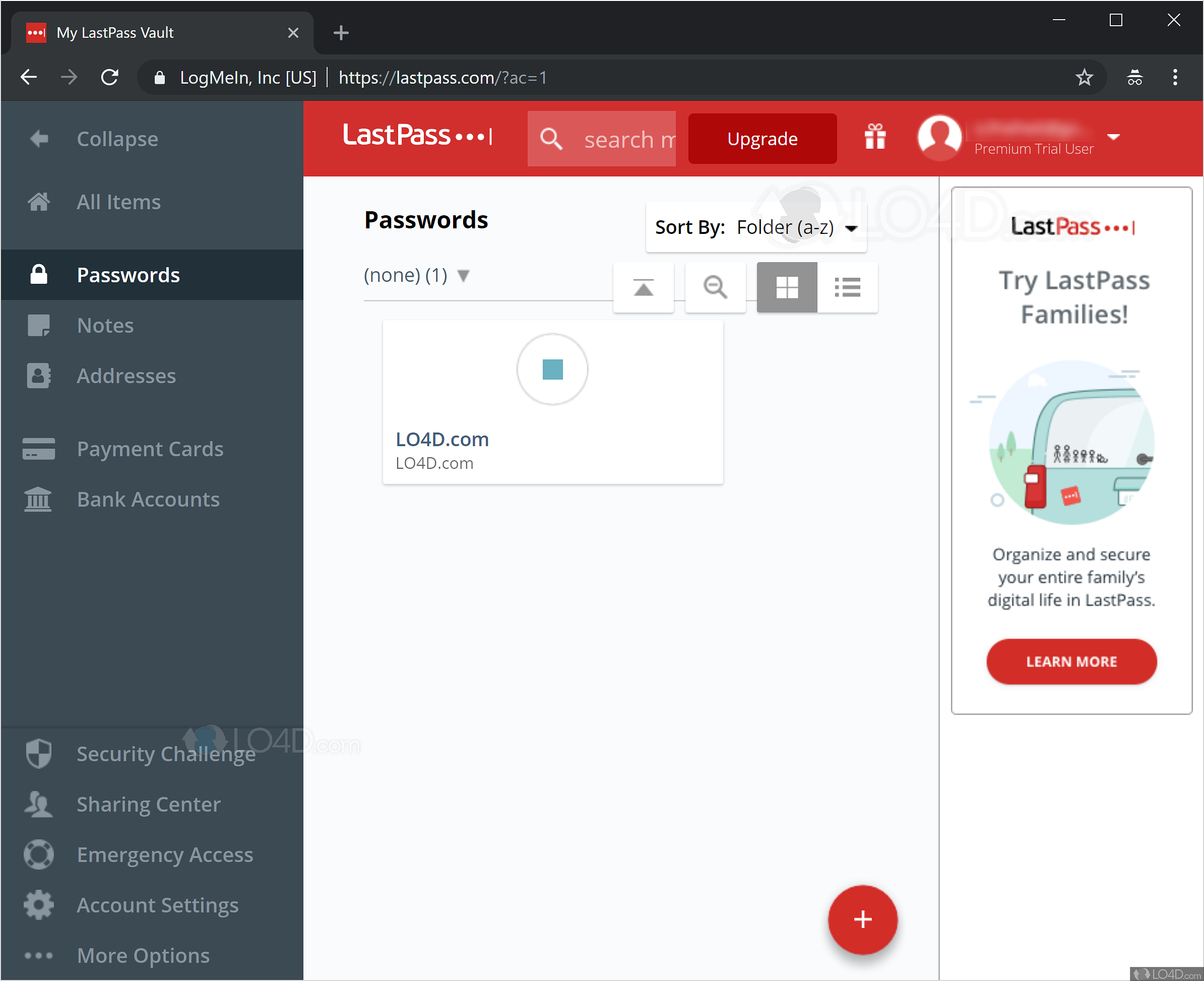 LastPass Password Manager 4.119 download the last version for mac