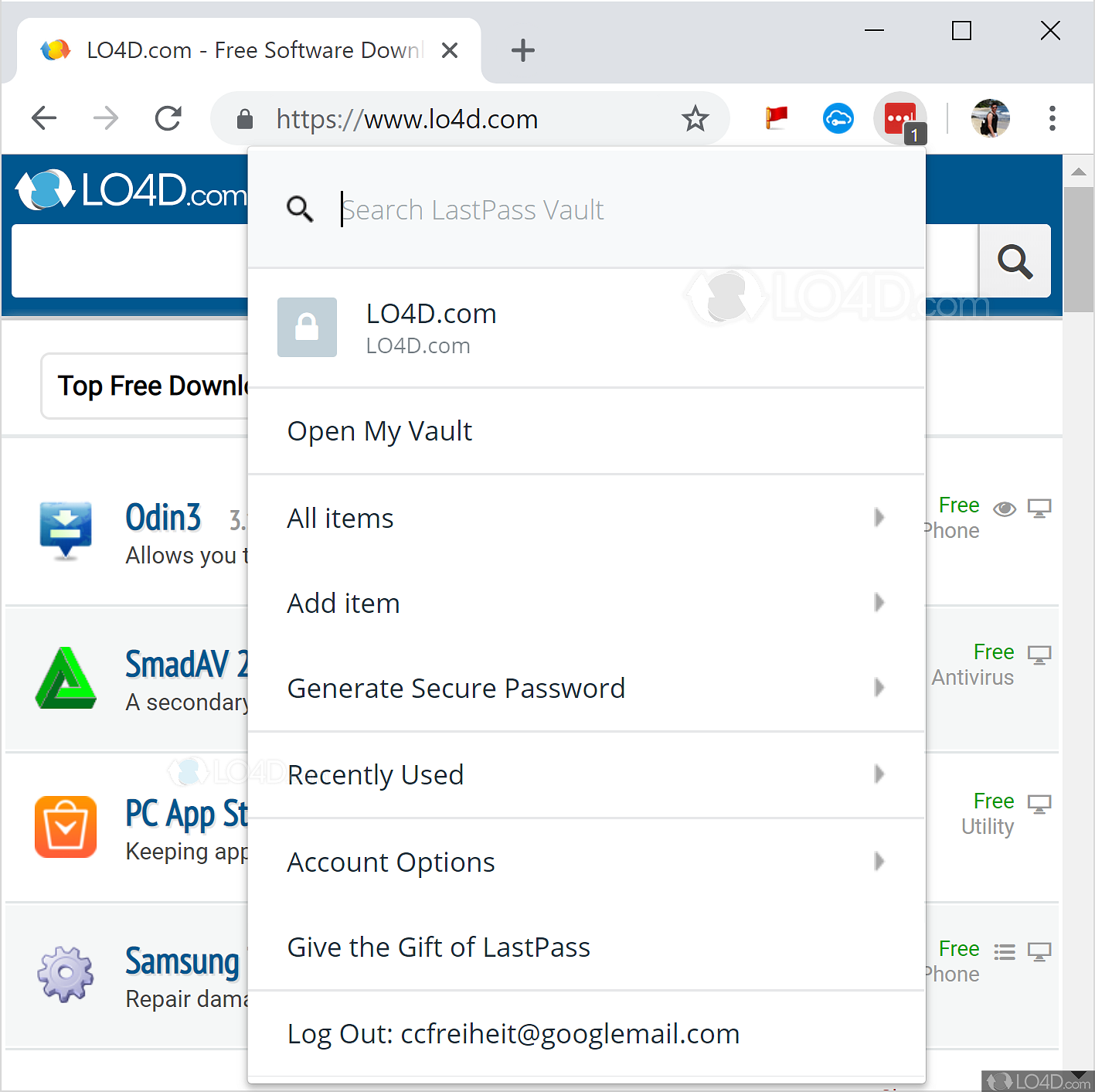 download the new LastPass Password Manager 4.118