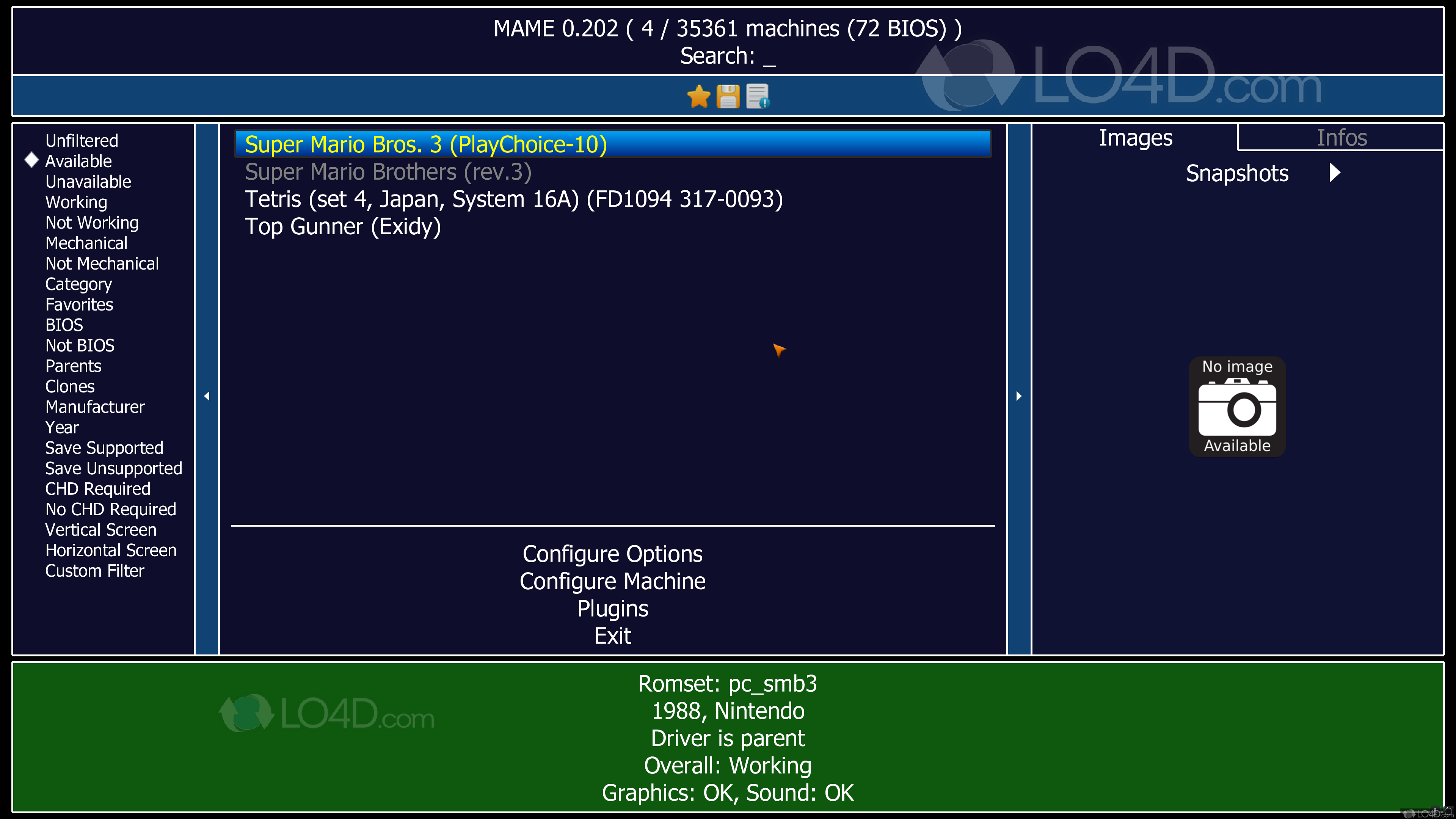 Эмулятор MAME 0.258 download the new for windows