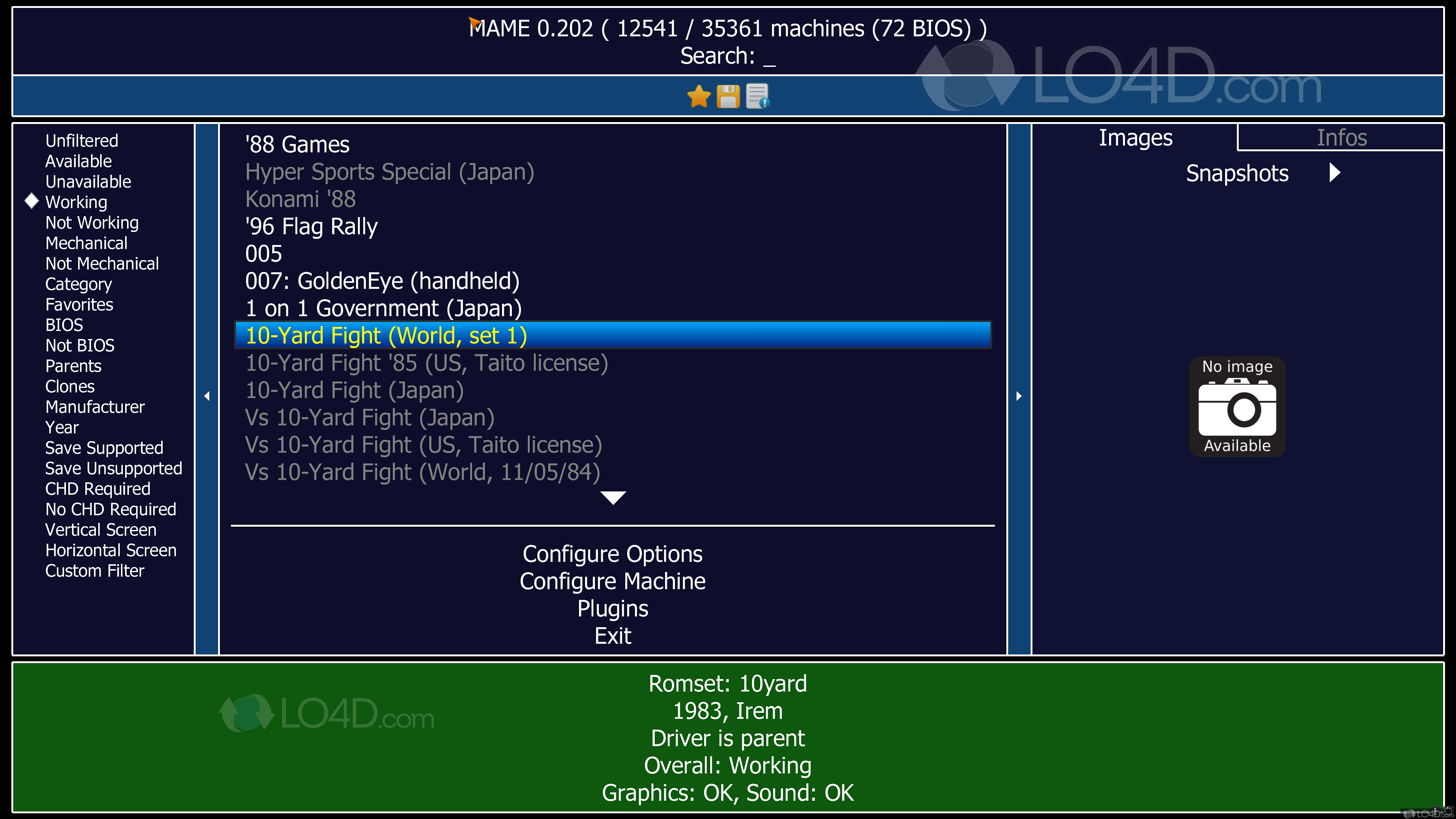 Эмулятор MAME 0.258 download the new version for windows