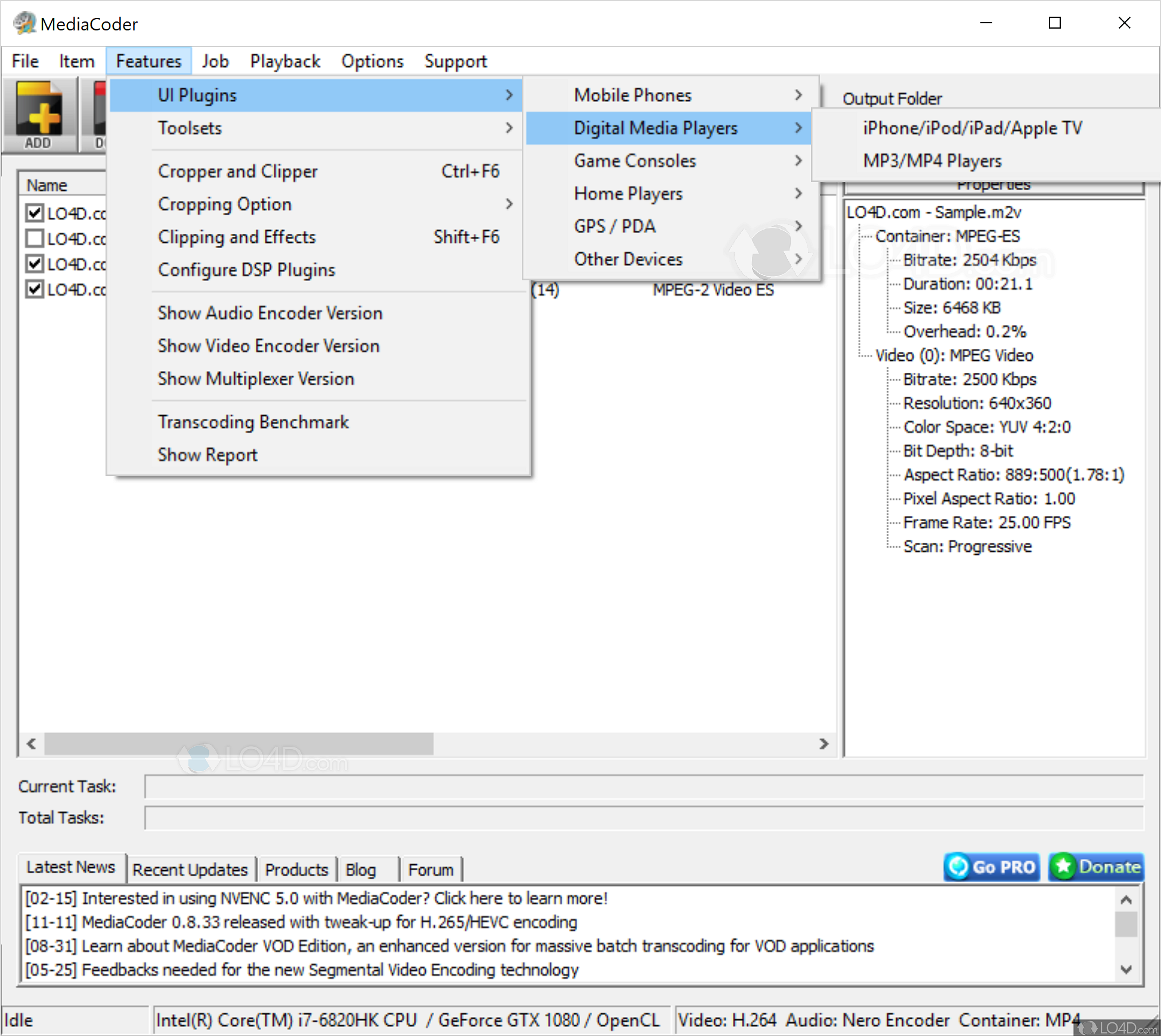 mediacoder x64 select audio tracks