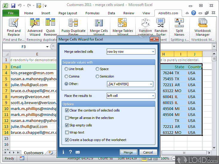 Merge Cells Wizard For Excel Download 8880