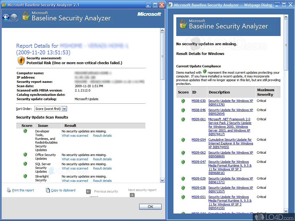 free download Microsoft Baseline Security Analyzer 2.3.2208