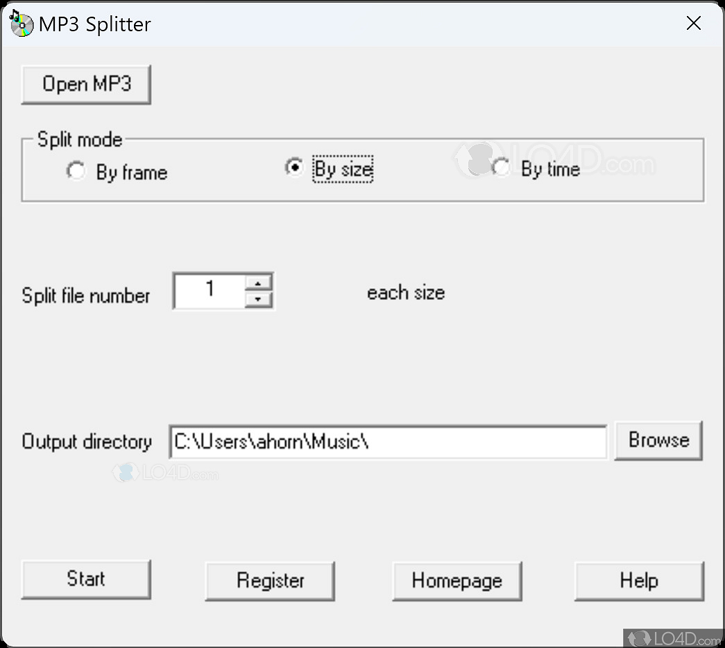 simple mp3 splitter freeware