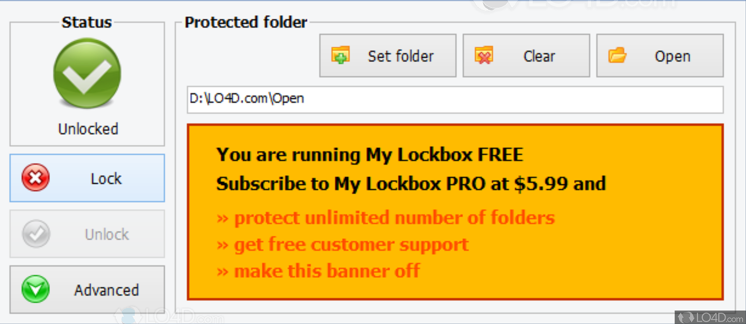 win 10 my lockbox wont unlock my folder
