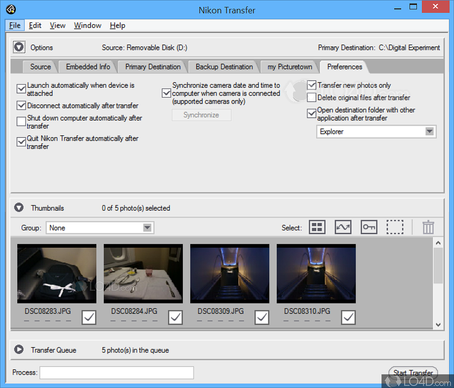 photo transfer download for pc