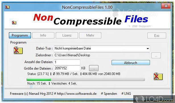 NonCompressibleFiles 4.66 instaling