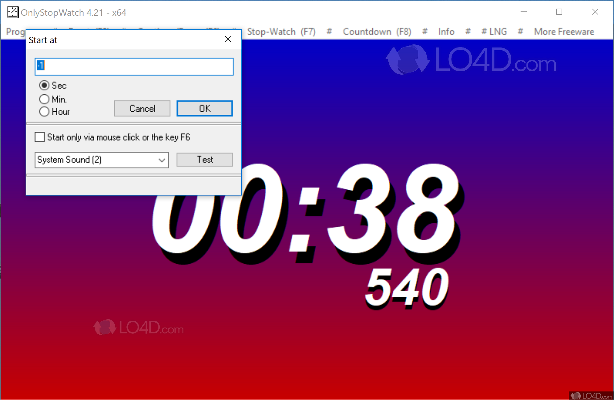OnlyStopWatch 6.33 download the new version