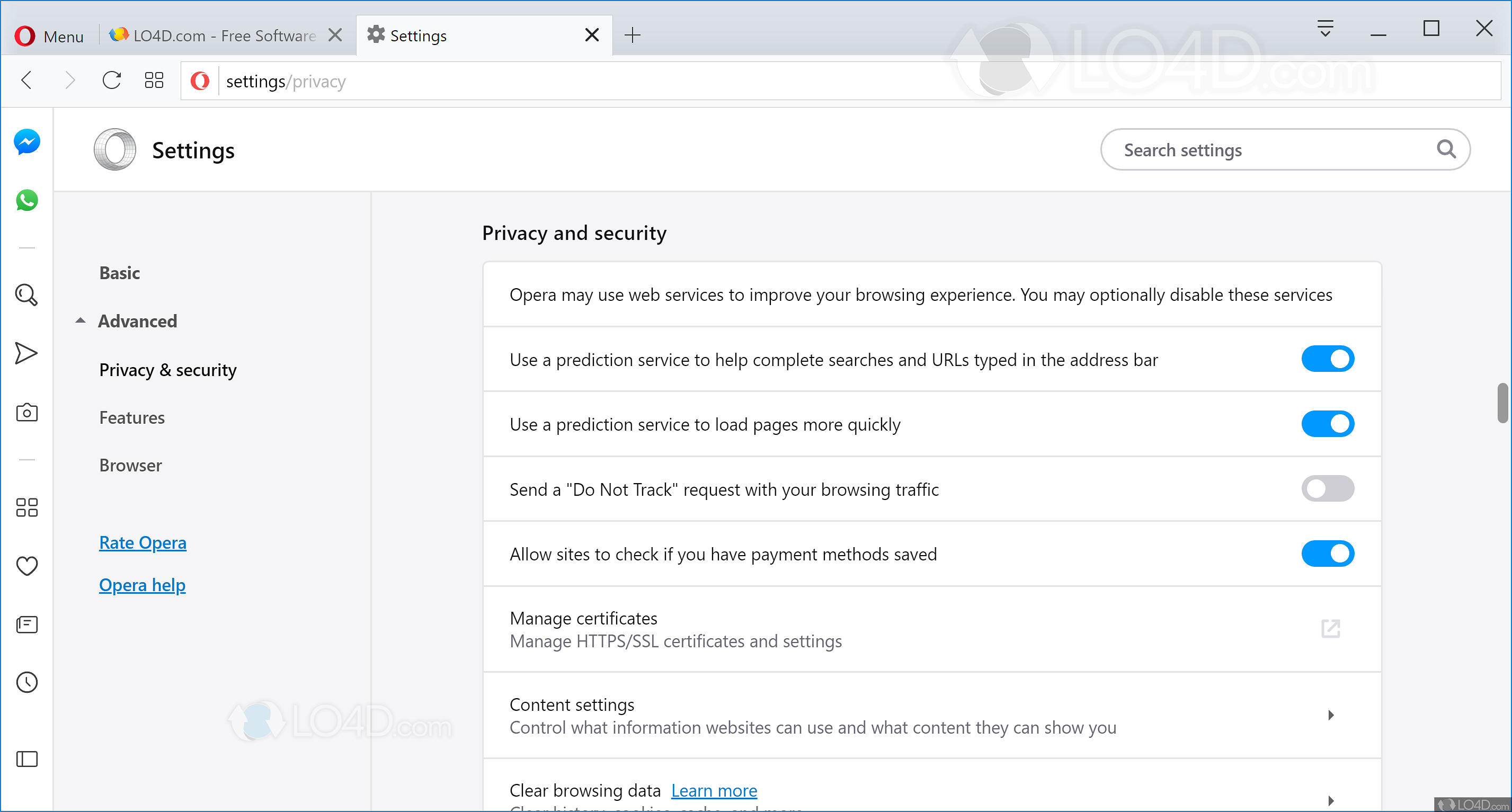 opera developer en lo4d com