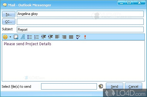 outlook starts with softros lan messenger