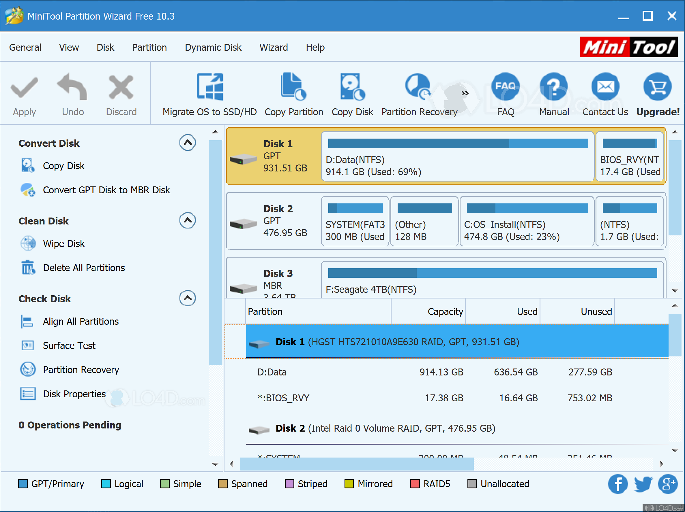 free mini tools partition wizard
