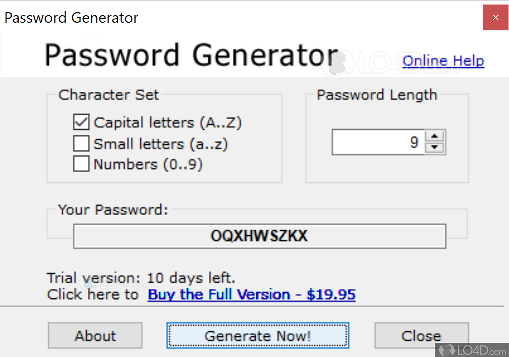 PasswordGenerator 23.6.13 for windows instal
