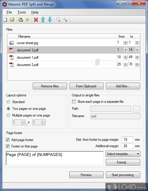 pdf merge split extract