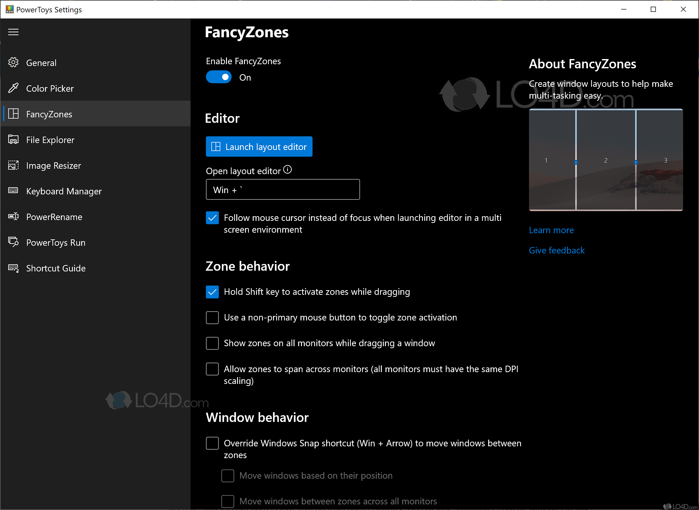 Microsoft PowerToys 0.72 for windows download free
