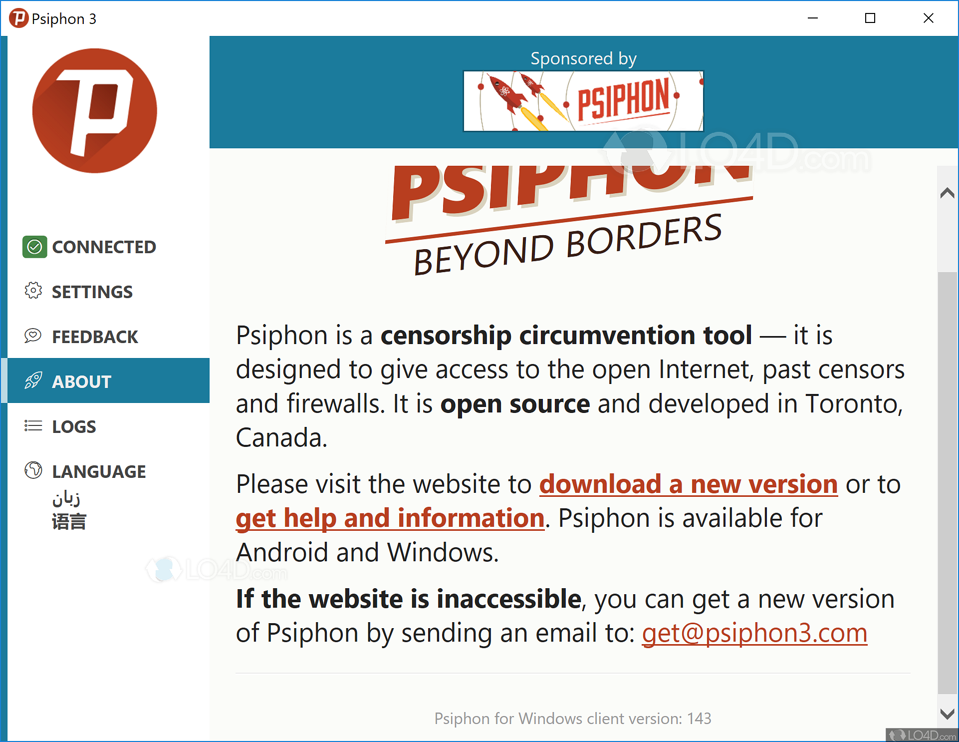 psiphon 3 new version free download for pc