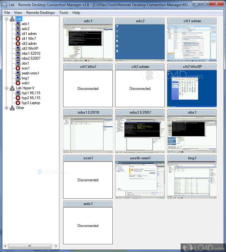 remote desktop connection manager microsoft