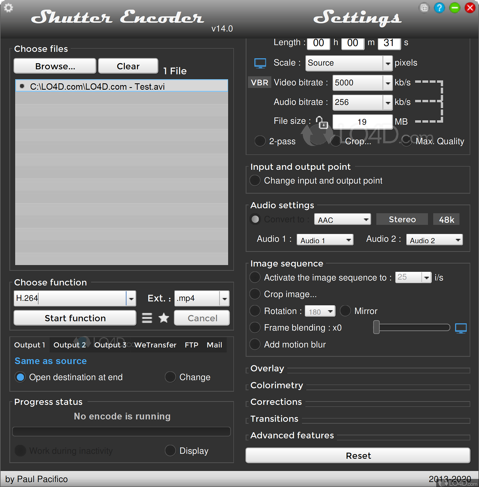 Shutter Encoder 17.4 for apple download free