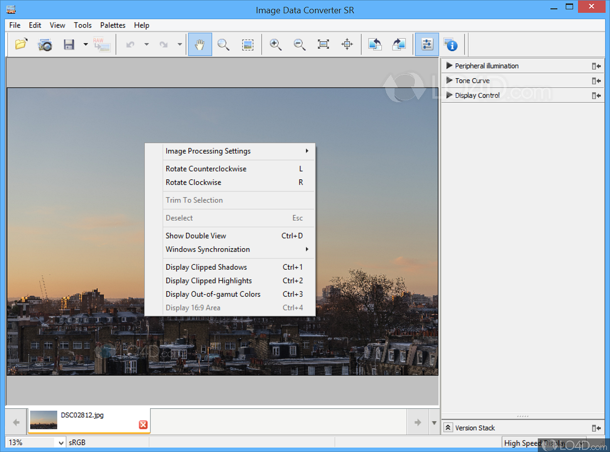 Sony image data converter как пользоваться