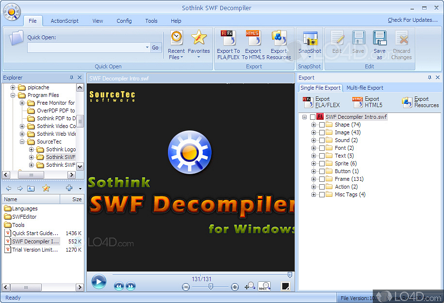 sothink swf decompiler not windows 7