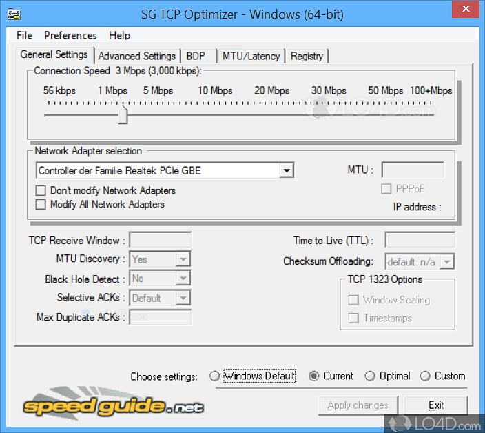 download tcp optimizer for windows 10