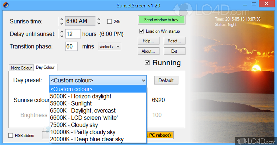 daylight software for sreccen