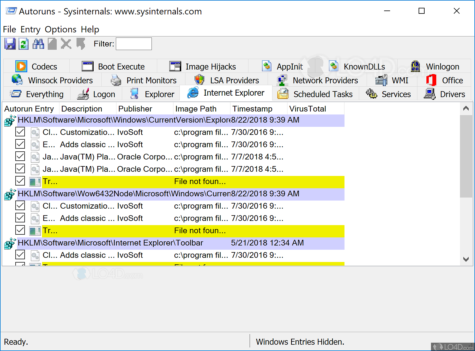 sysinternals suite windows xp