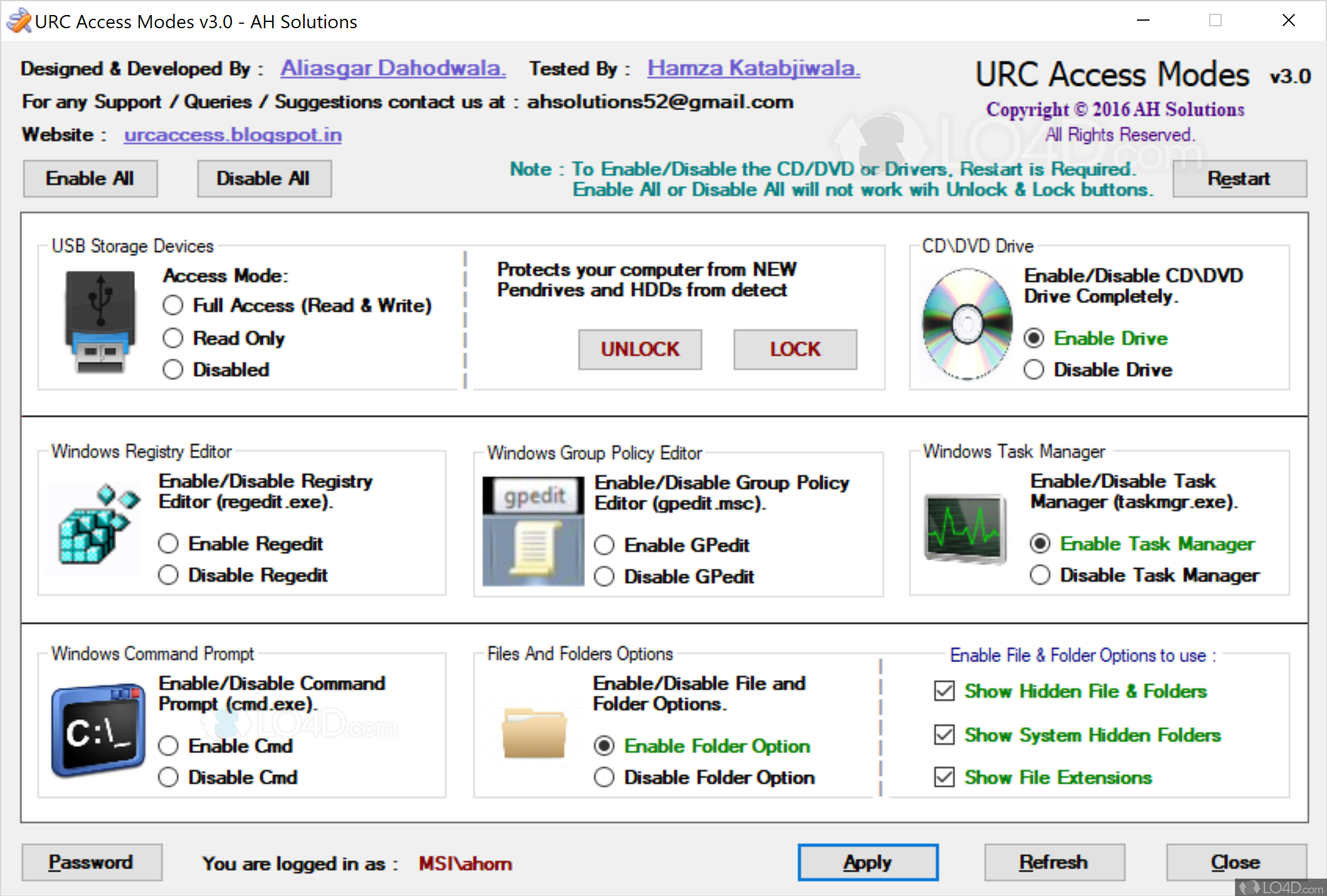 urc complete control program software download