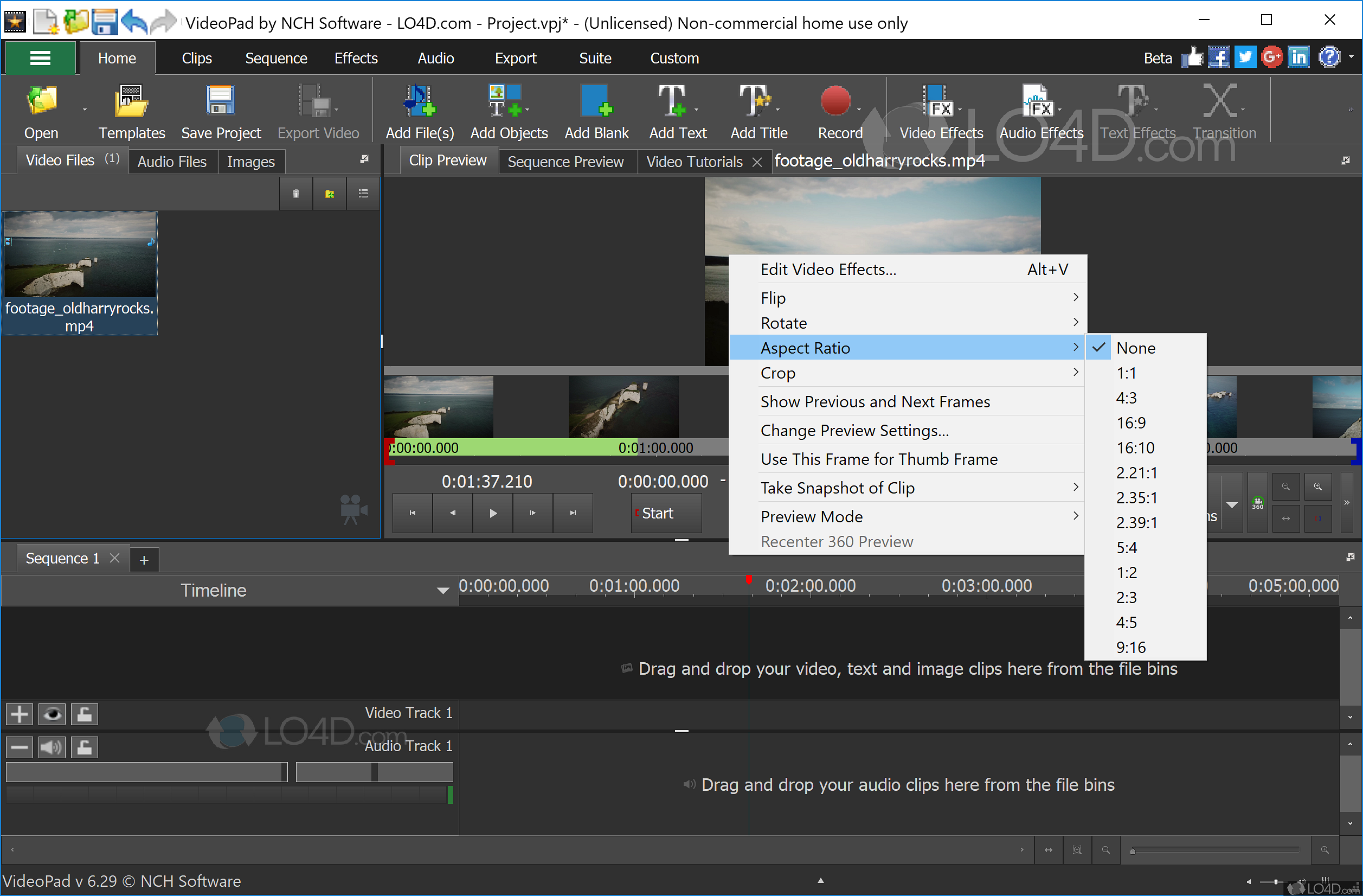 Videopad Video Editor Free 2012