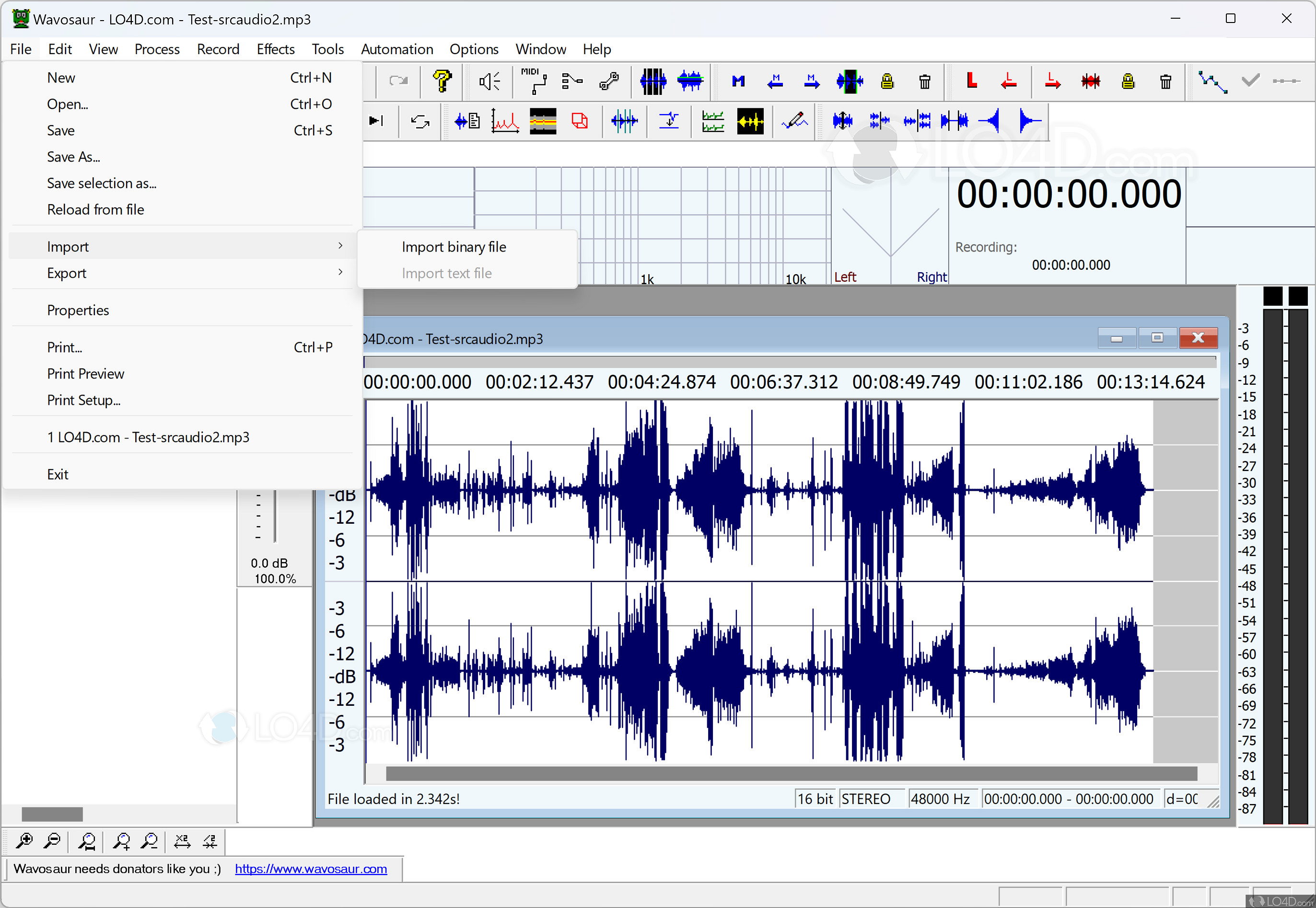 lame encoder for wavosaur