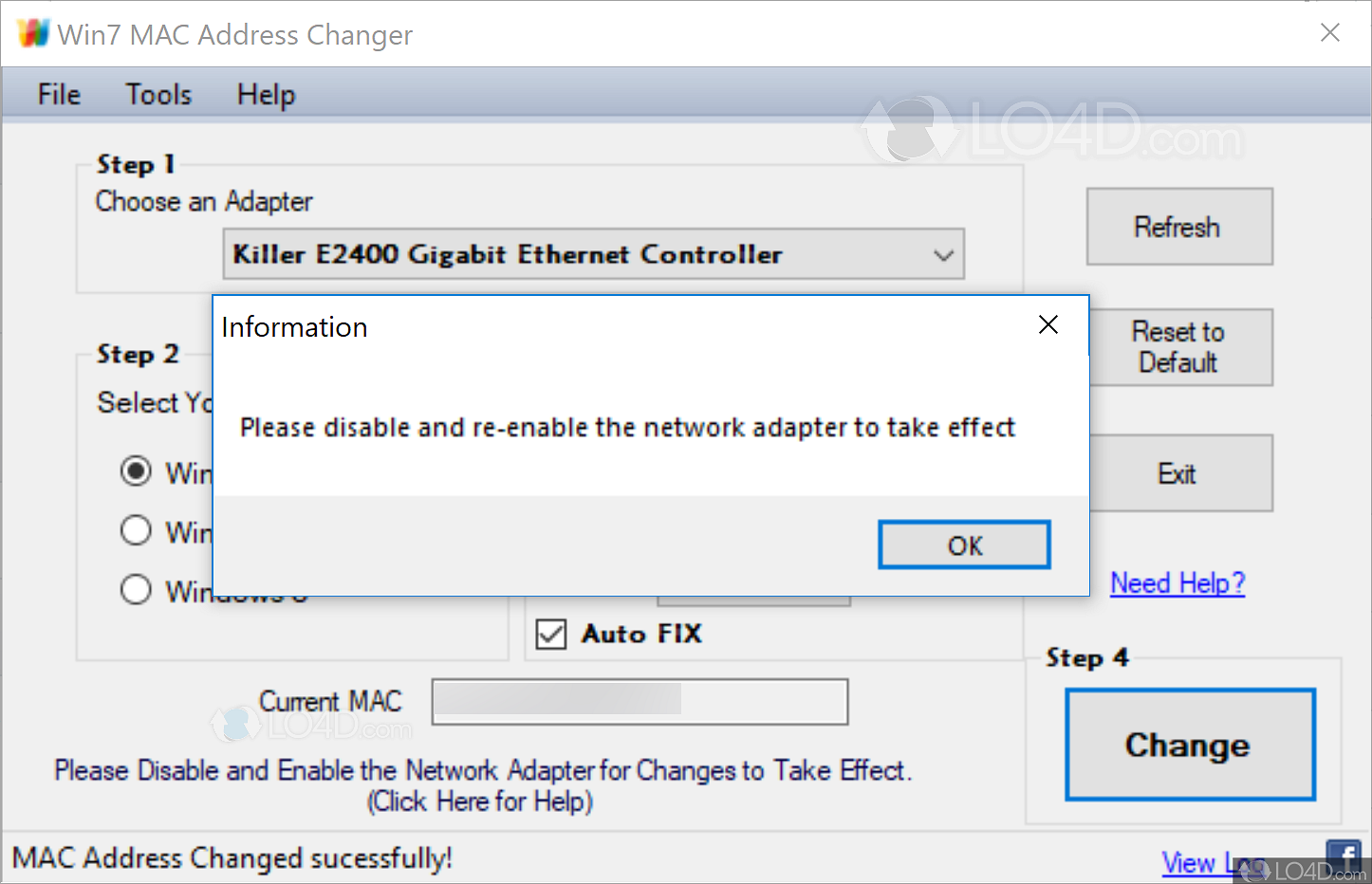 Win7 MAC Address Changer - Download