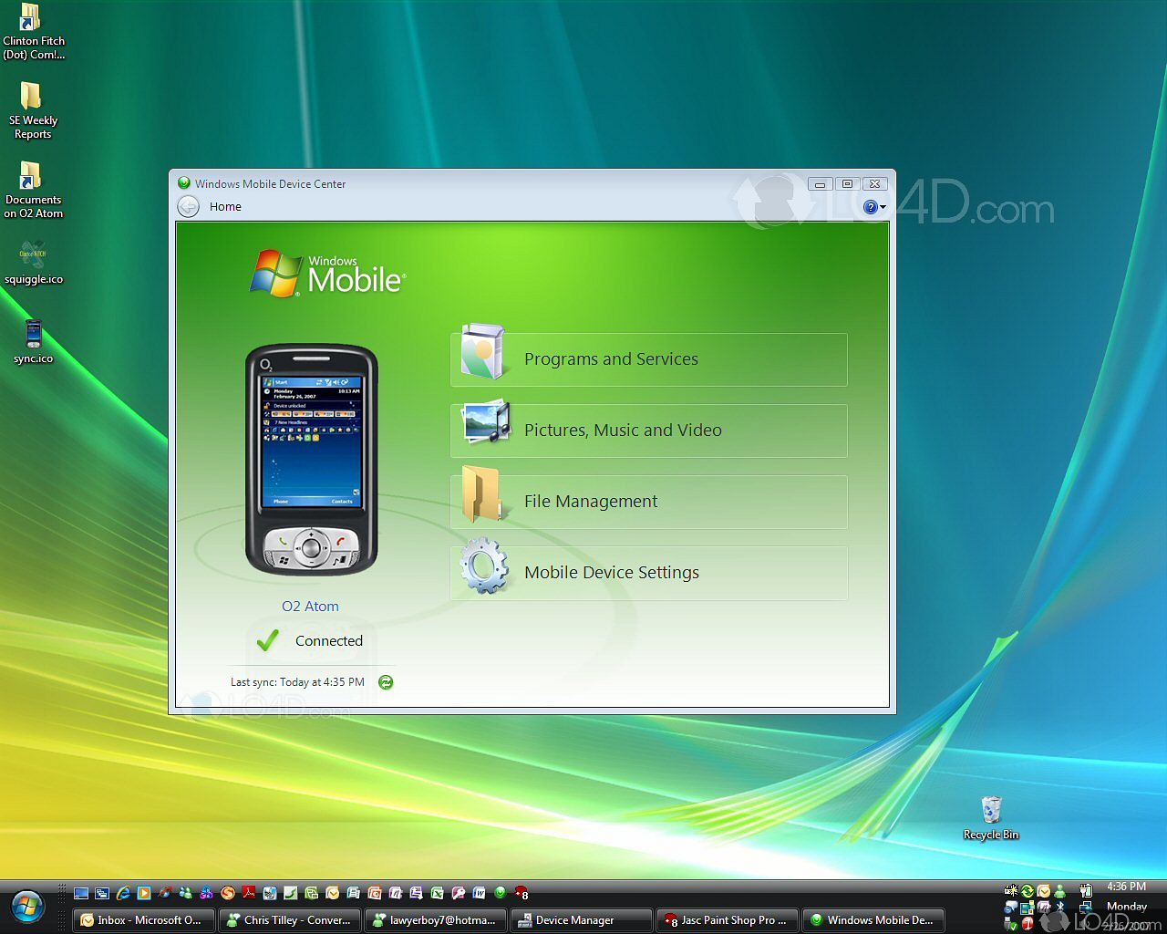 windows mobile device center software download