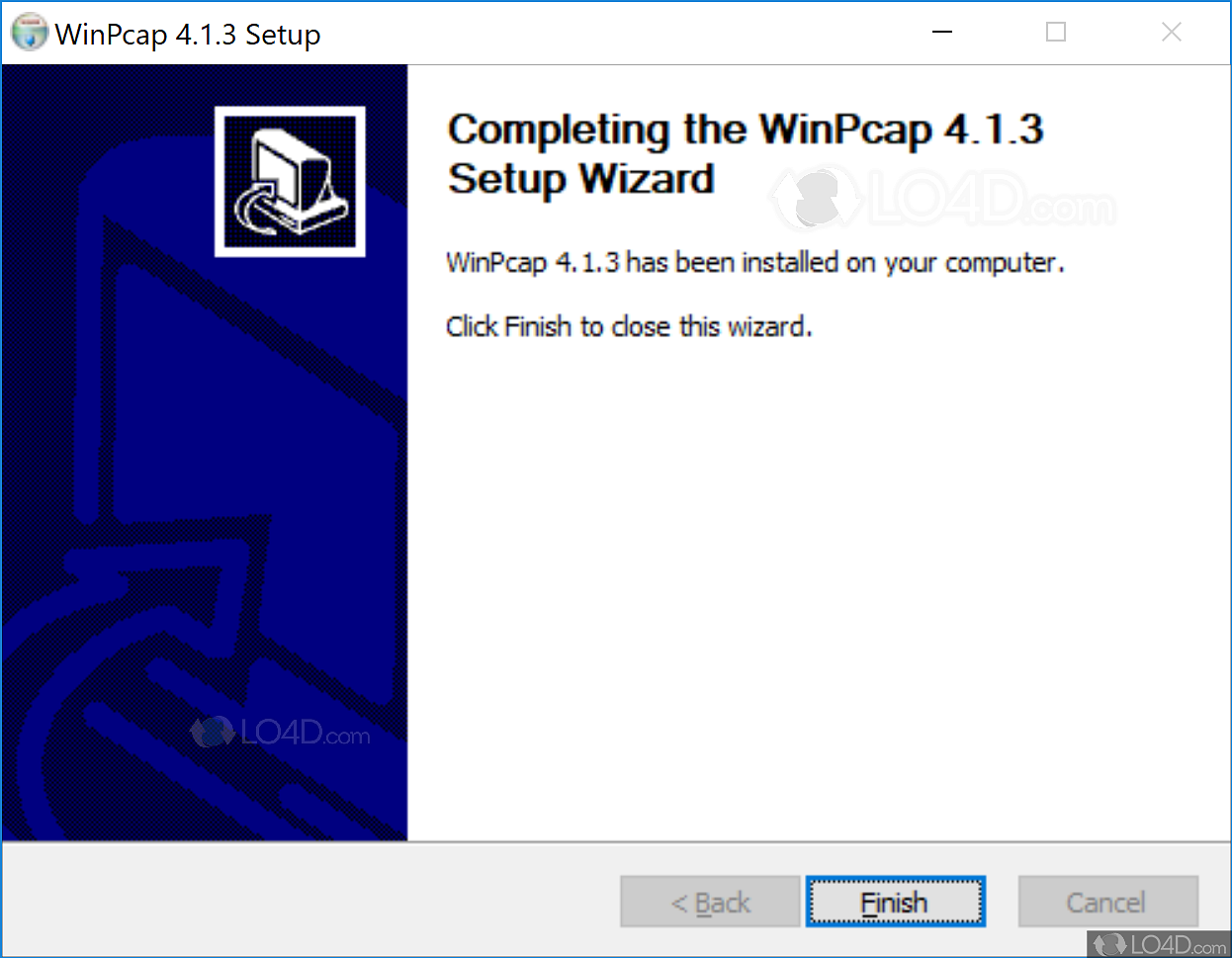 wireshark portable unable to load winpcap