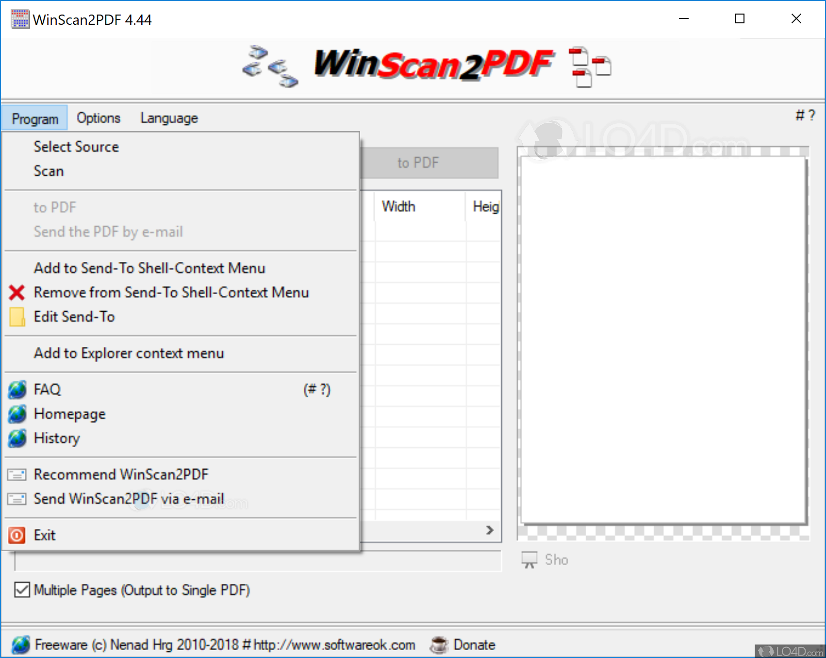 WinScan2PDF 8.66 download the new