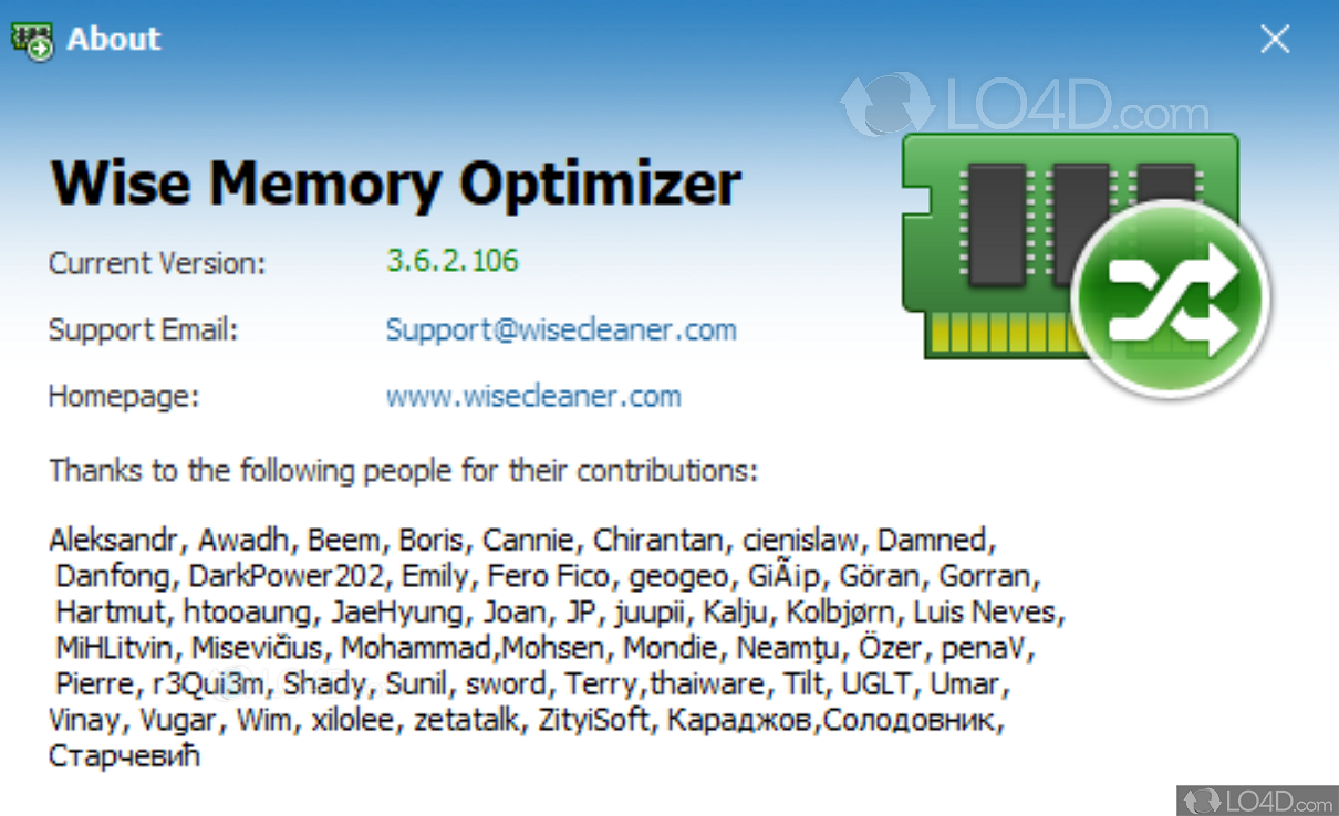 wise memory optimizer chip