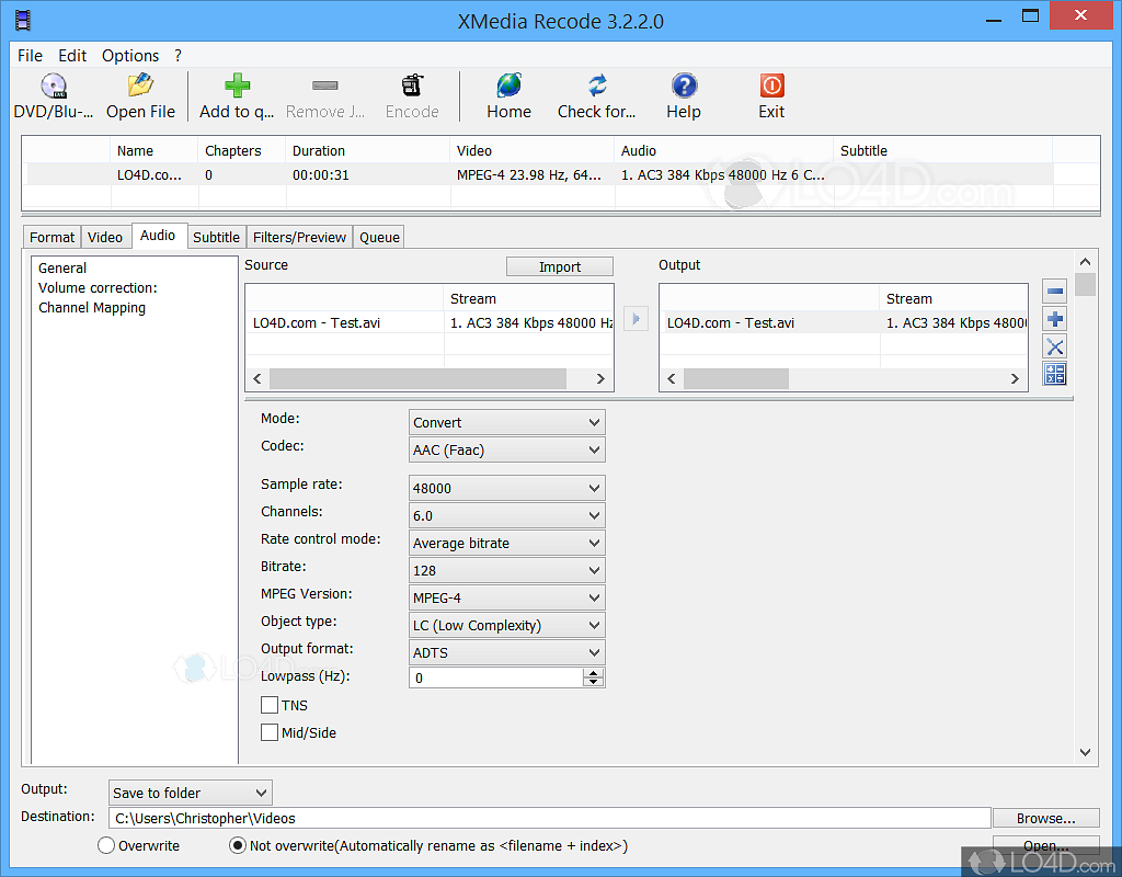 download the new XMedia Recode 3.5.8.1