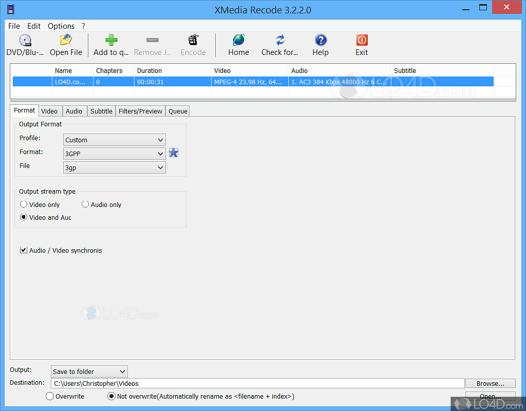 instal the last version for windows XMedia Recode 3.5.8.1
