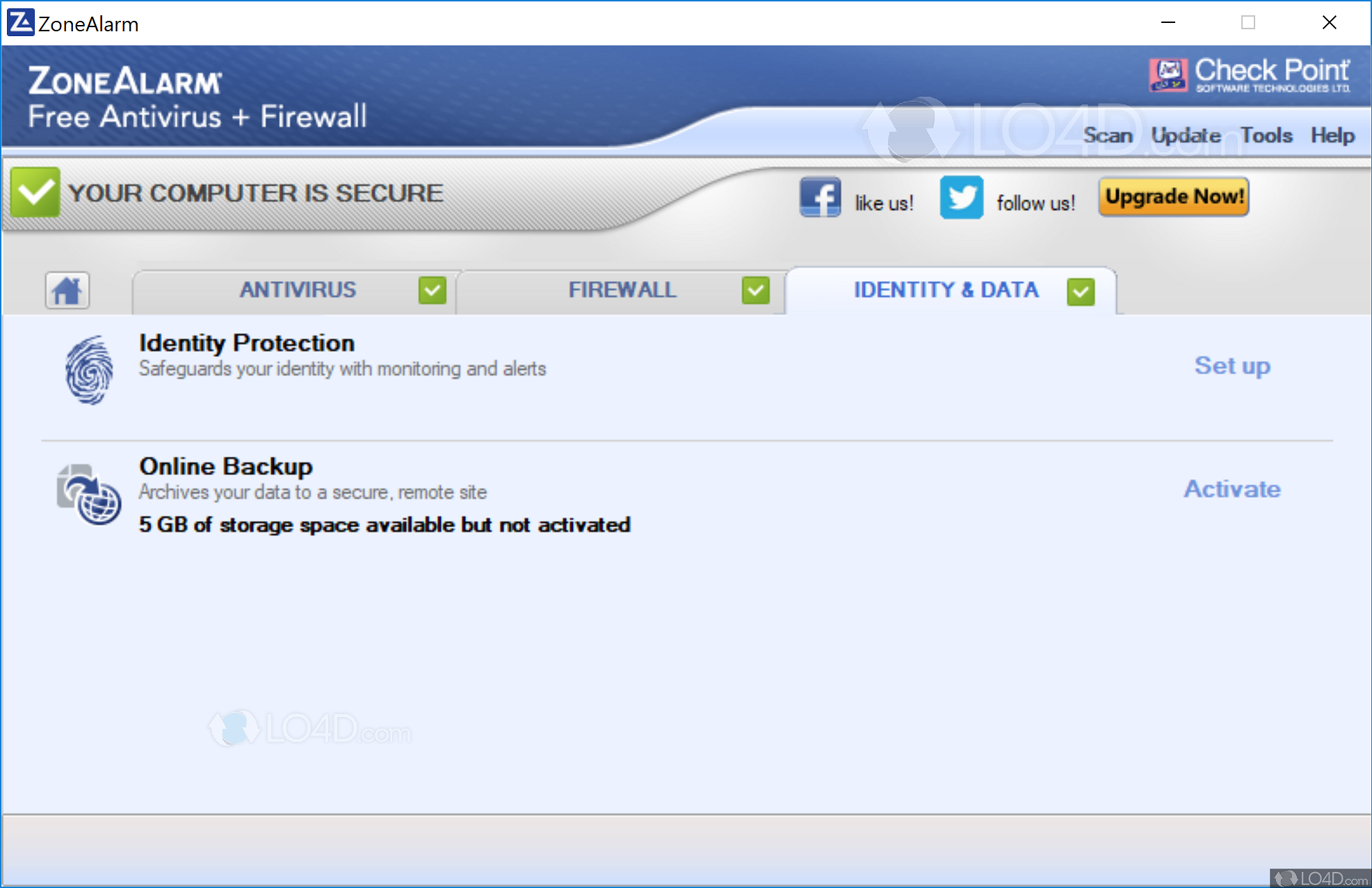 zonealarm free antivirus firewall update